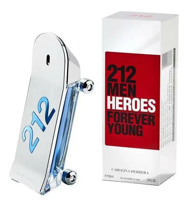 Perfume Carolina Herrera 212 Men Heroes Forever Young Eau de Toilette 90ml Masculino Original Lacrado