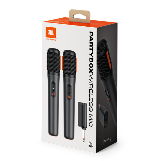 Microfone JBL PartyBox Wireless Mic com 2 Microfones - Preto