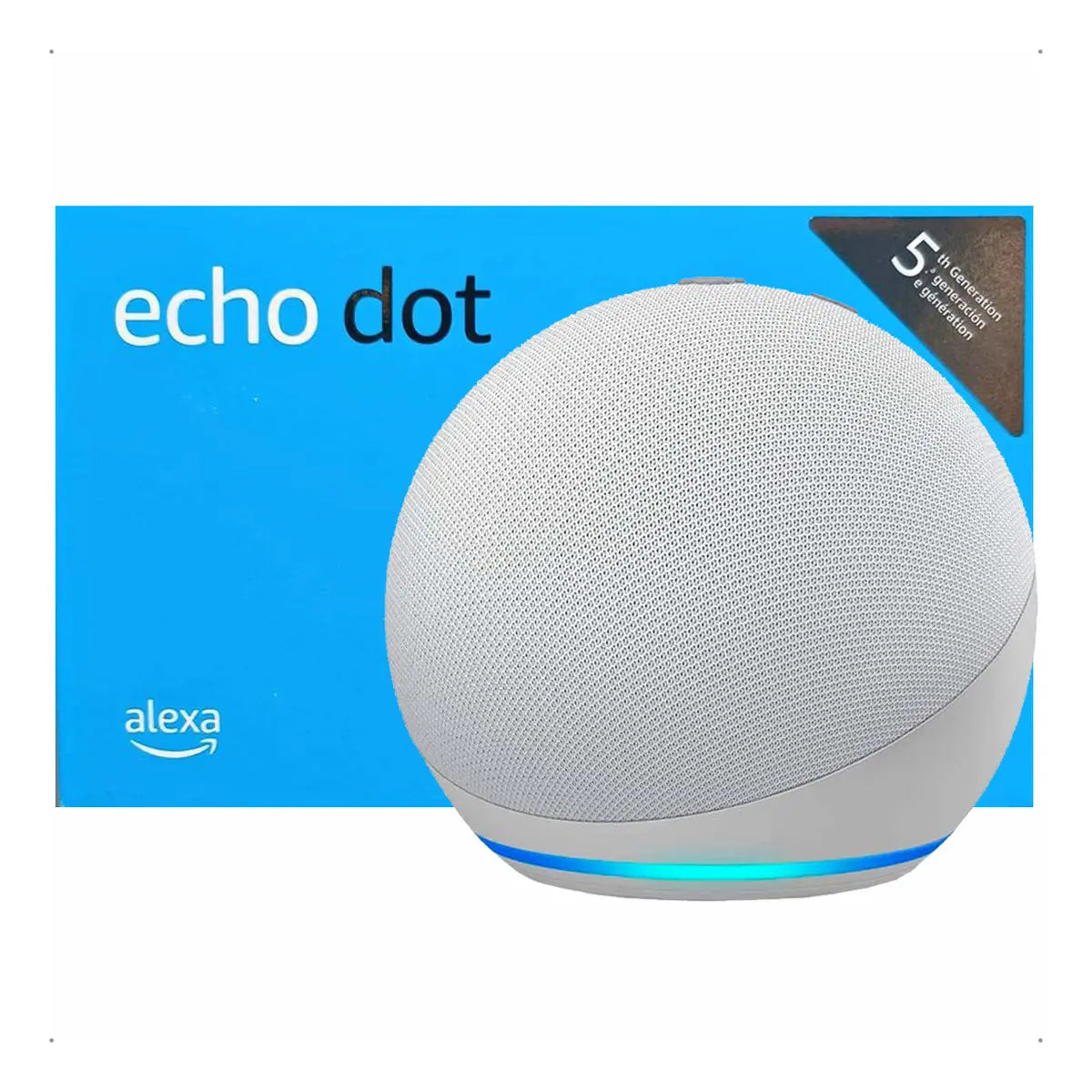 Echo Dot 5ª Geração Amazon com Alexa Branco Glacier Original