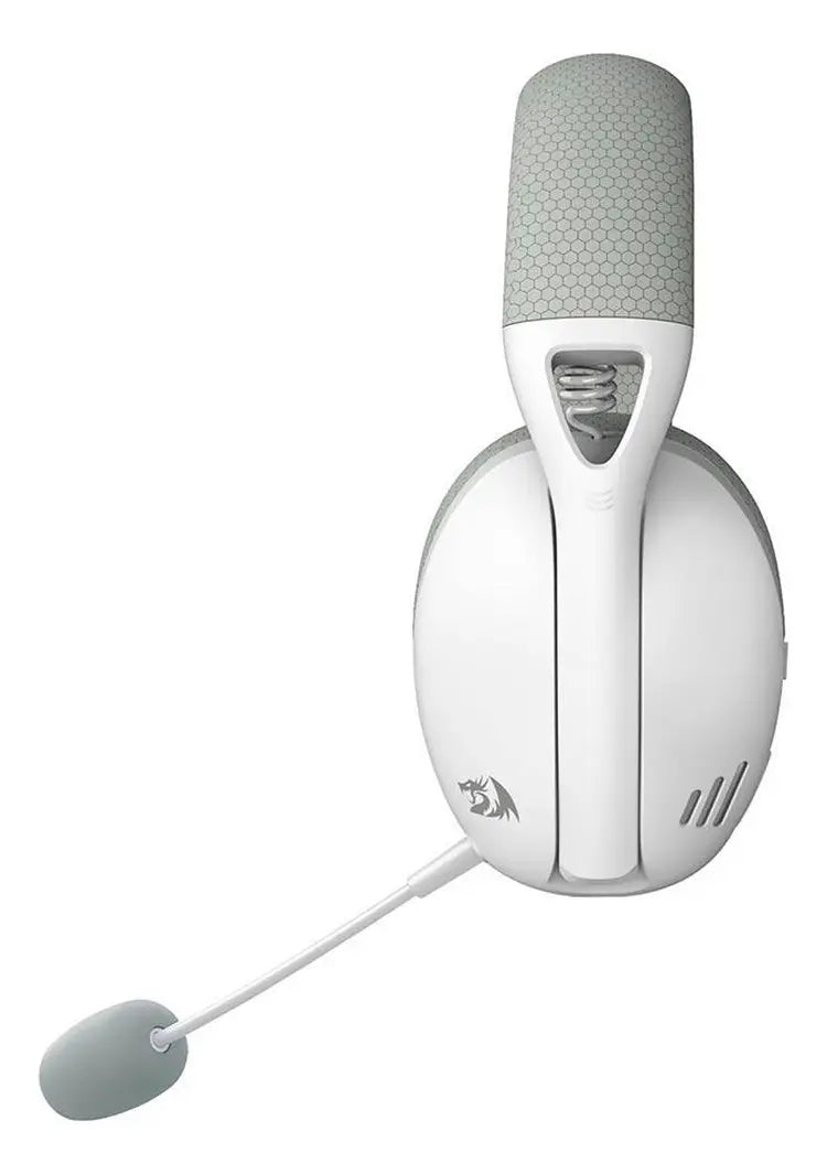 Headset Gamer Redragon Ire Pro H848G Wireless com Som 7.1 e Microfone Removível Branco e Cinza Original