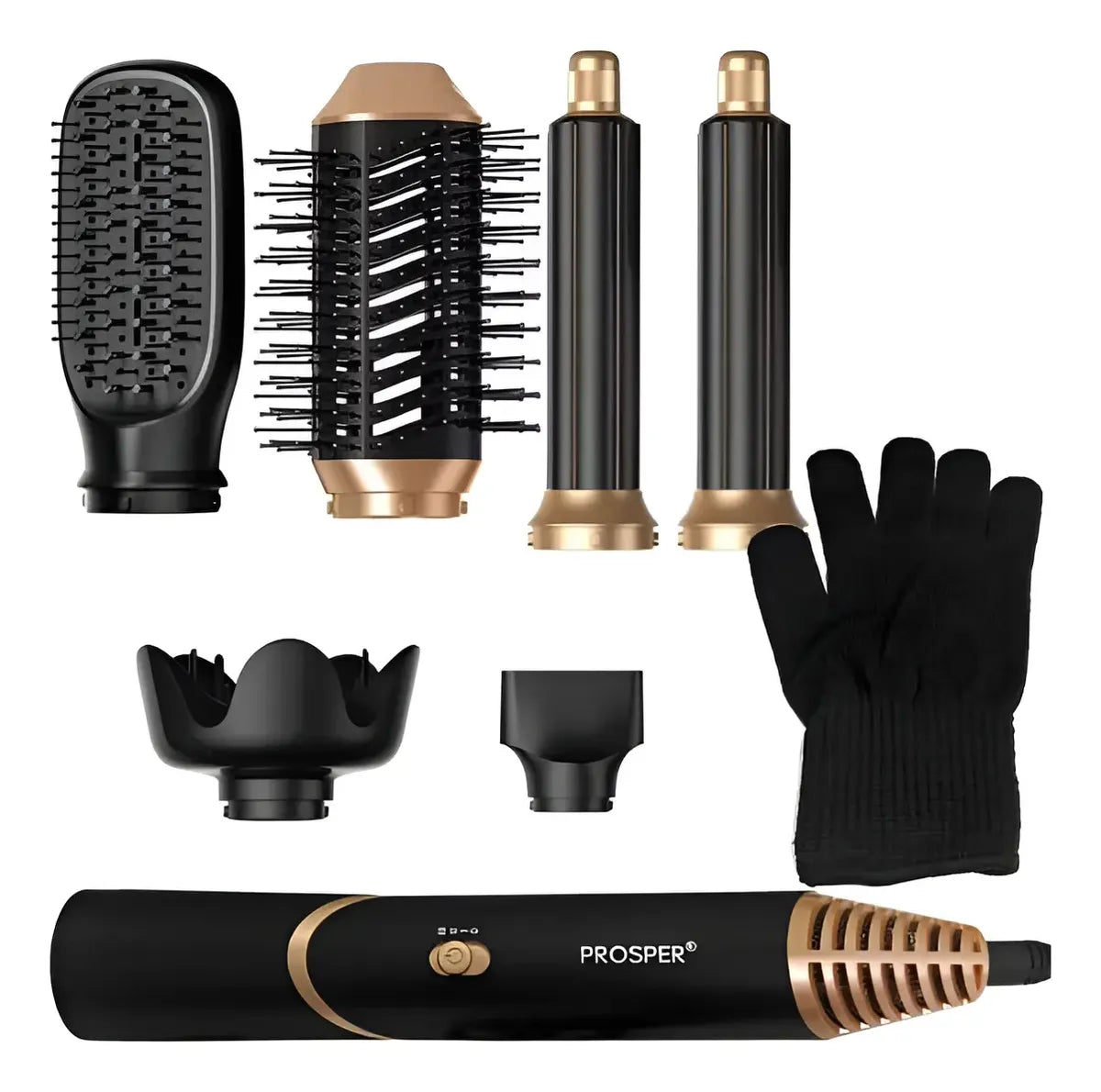 Secador e Modelador de Cabelo Prosper P-1127 6 em 1 Preto 2800W Original