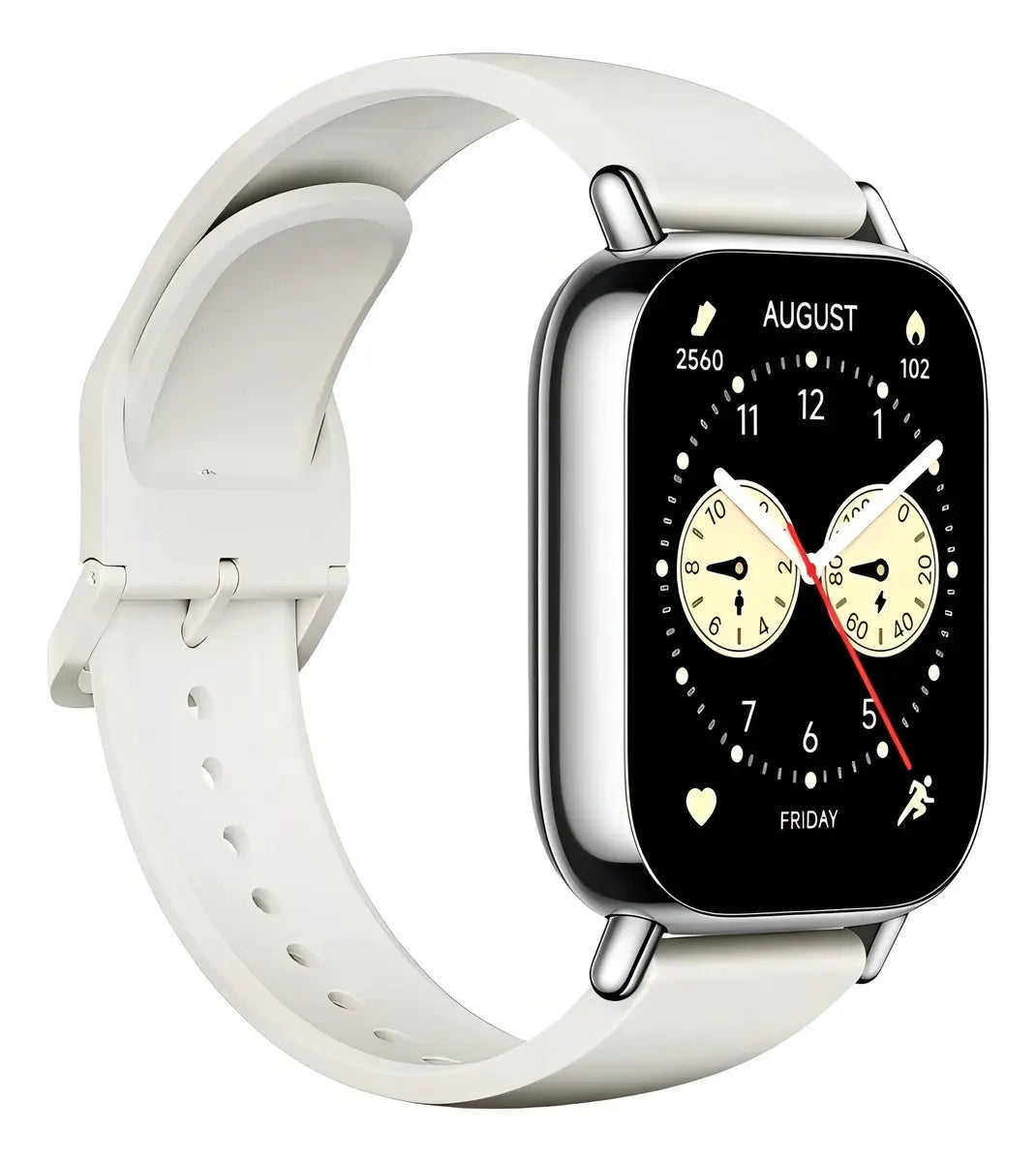 Relógio Smartwatch Redmi Watch 5 Lite com GPS, Tela AMOLED 1,96", Chamadas Bluetooth e 5ATM Light Gold