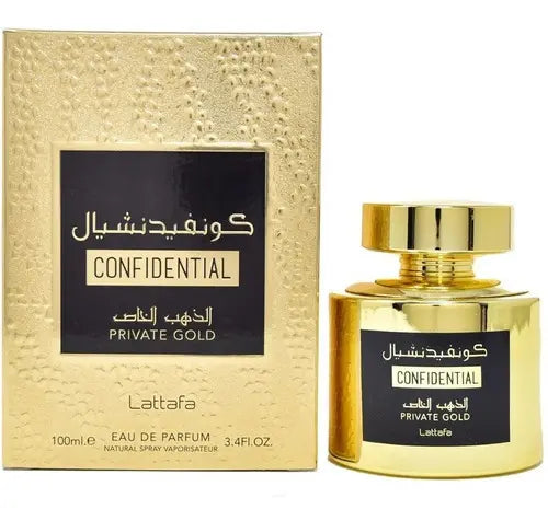 Perfume Lattafa Confidential Private Gold Eau de Parfum 100ml Unissex