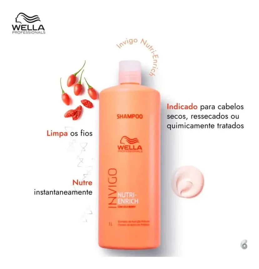 Shampoo Wella Professionals Invigo Nutri-Enrich 1 Litro Profissional Original