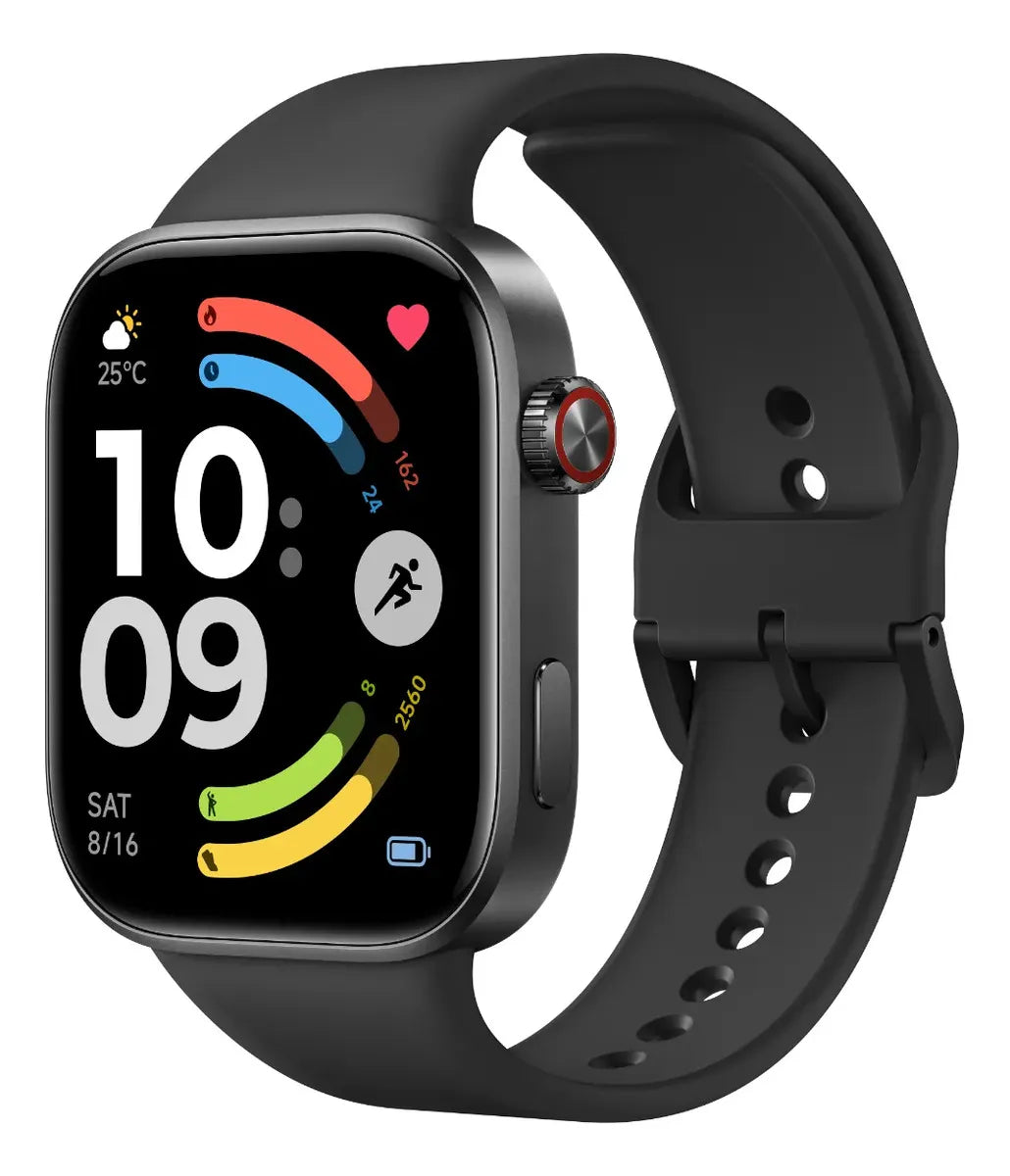 Smartwatch Xiaomi Redmi Watch 6 Versão Global AMOLED GPS Bluetooth 46mm Branco e Preto