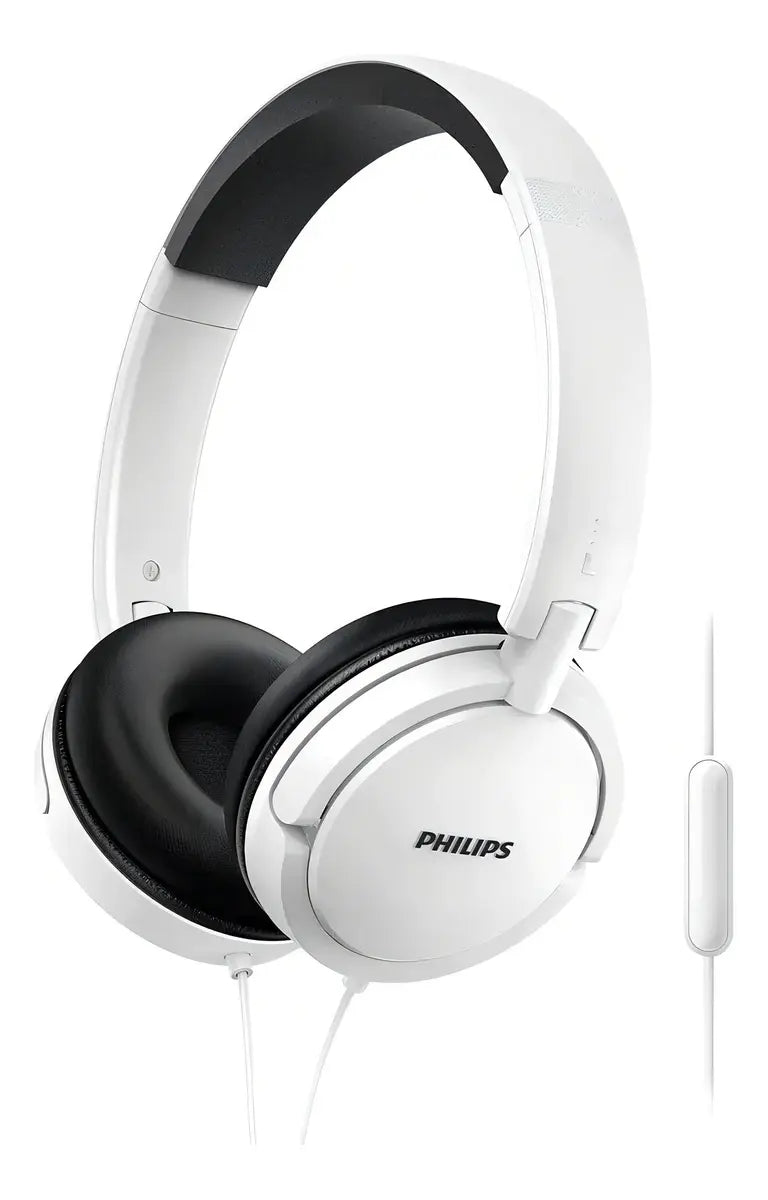 Fone de Ouvido Philips SHL5005/00 com Microfone e Cabo P2 Branco Original
