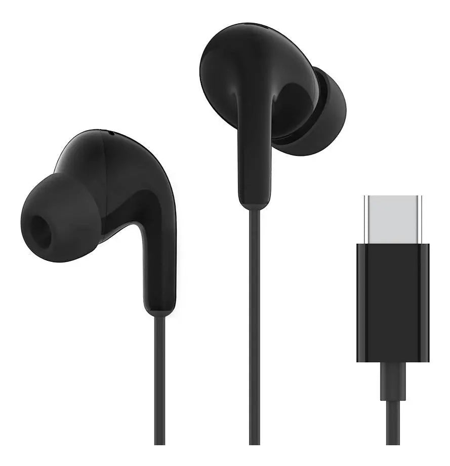 Fone de Ouvido Xiaomi com Fio USB-C In-Ear com Microfone Preto Original