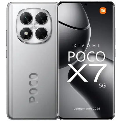 Smartphone Xiaomi POCO X7 5G Dual SIM 256GB 8GB RAM AMOLED 120Hz NFC Prata