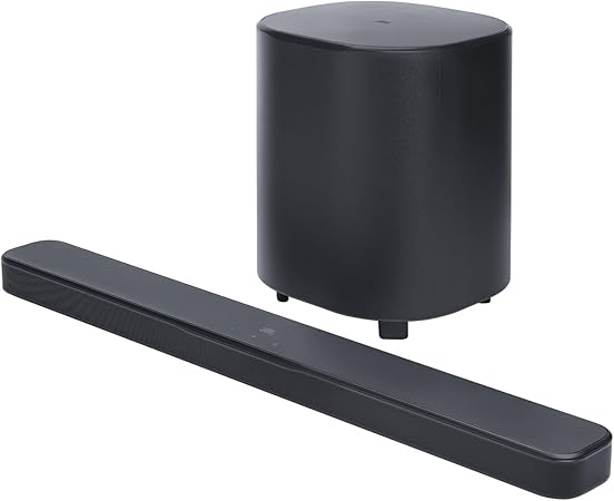 Soundbar JBL Bar 500 MK2 5.1 Canais com Subwoofer Sem Fio Dolby Atmos Bluetooth Preta e Branca