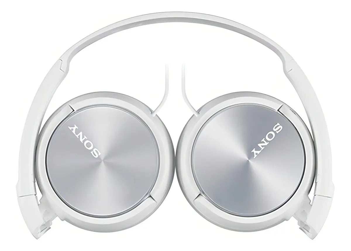 Fone de Ouvido Sony MDR-ZX310AP On-Ear com Microfone e Cabo P2 Branco Original