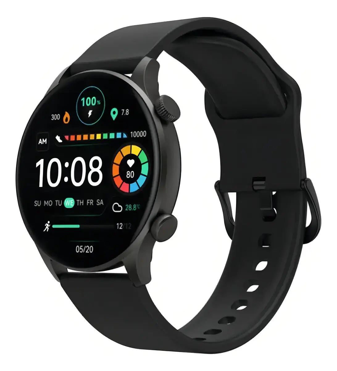 Smartwatch Haylou Solar Plus RT3 AMOLED com Chamada Bluetooth Preto Original