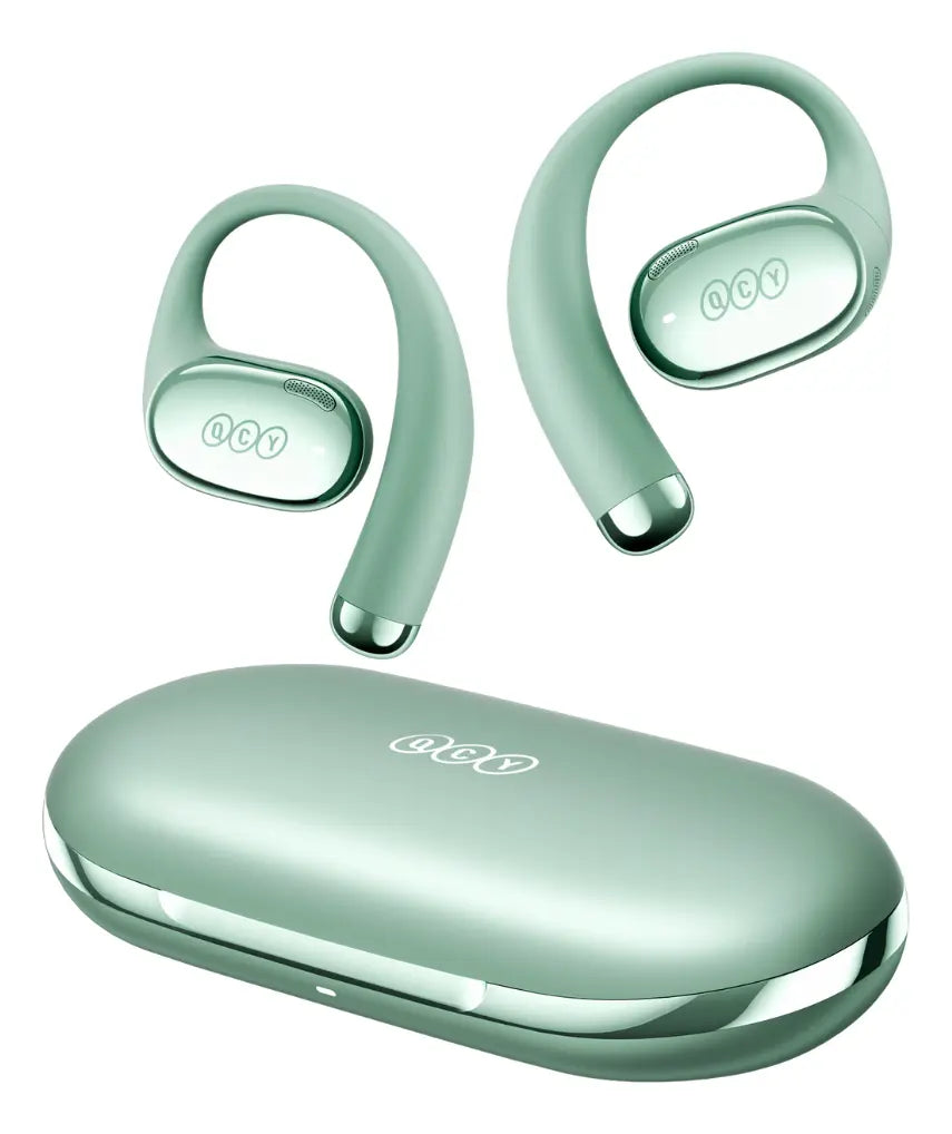 Fone de Ouvido QCY Crossky R70 Bluetooth 6.0 Open-Ear Hi-Res LDAC IPX5 Verde Original