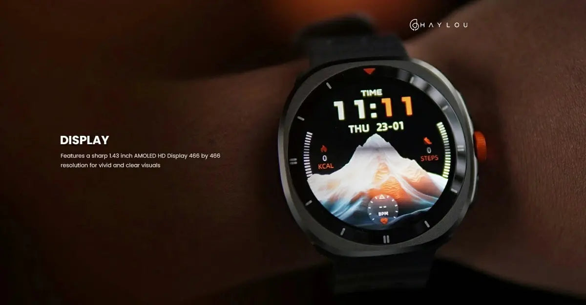 Smartwatch Haylou Vibe LS30 Sport AMOLED 1.43" com Bluetooth Preto Original