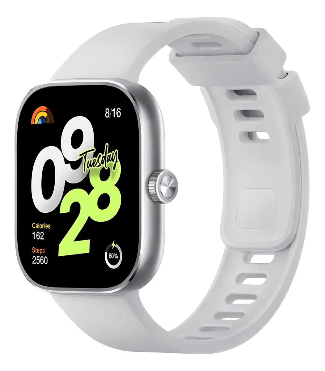 Smartwatch Xiaomi Redmi Watch 4 Prateado com Tela 1,97" e GPS Original