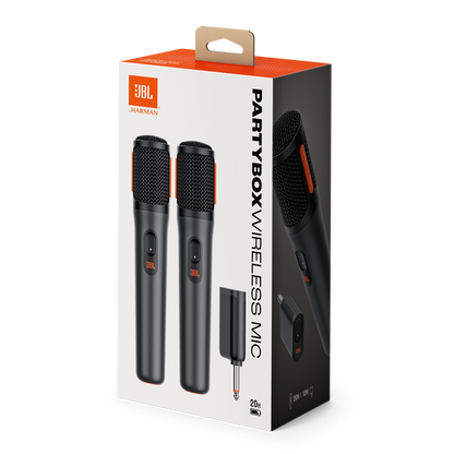 Microfone JBL PartyBox Wireless Mic com 2 Microfones - Preto