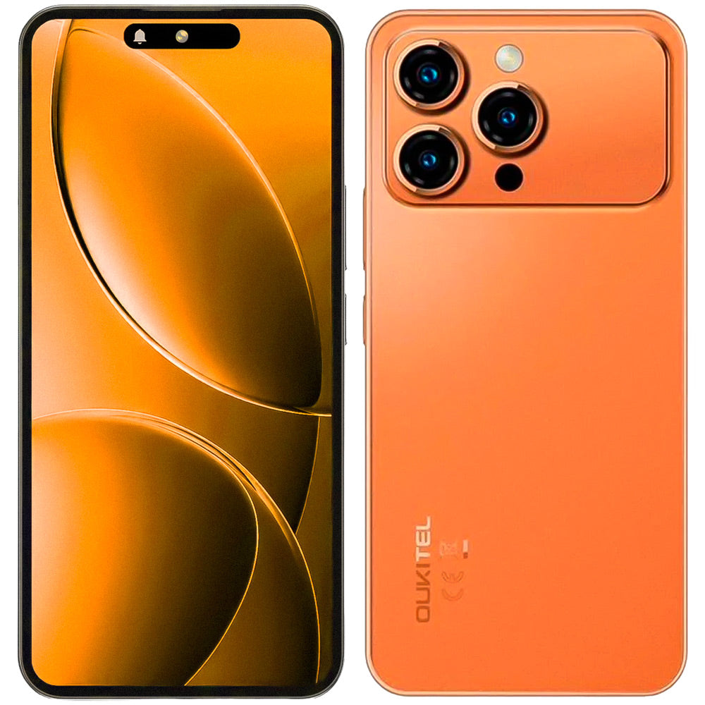 Oukitel P1 Pro 256GB 8GB RAM Dual SIM Tela 6.7" - Laranja
