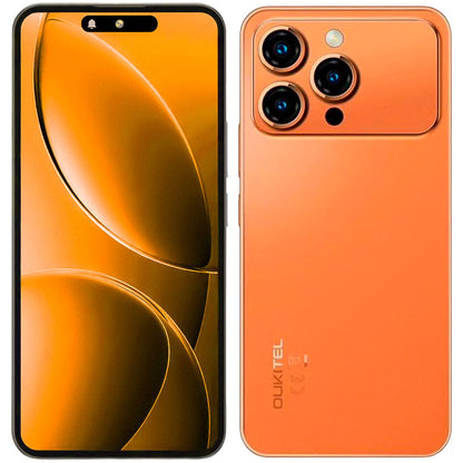 Oukitel P1 Pro 256GB 8GB RAM Dual SIM Tela 6.7" - Laranja