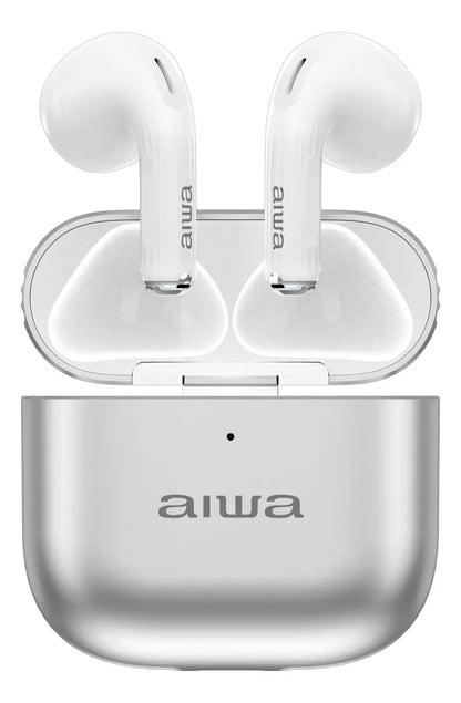 Fone de Ouvido Aiwa AWTWSG6M Bluetooth TWS Sem Fio com Microfone Branco