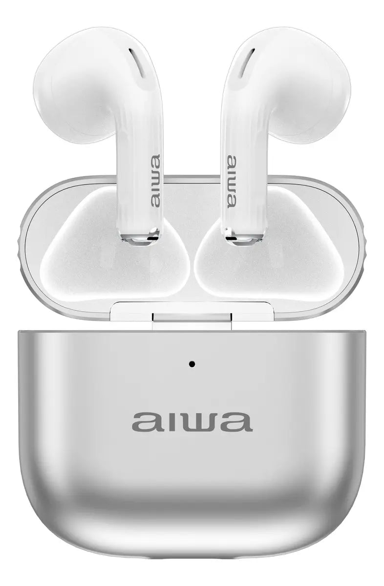 Fone de Ouvido Aiwa AWTWSG6M Bluetooth TWS Sem Fio com Microfone Branco