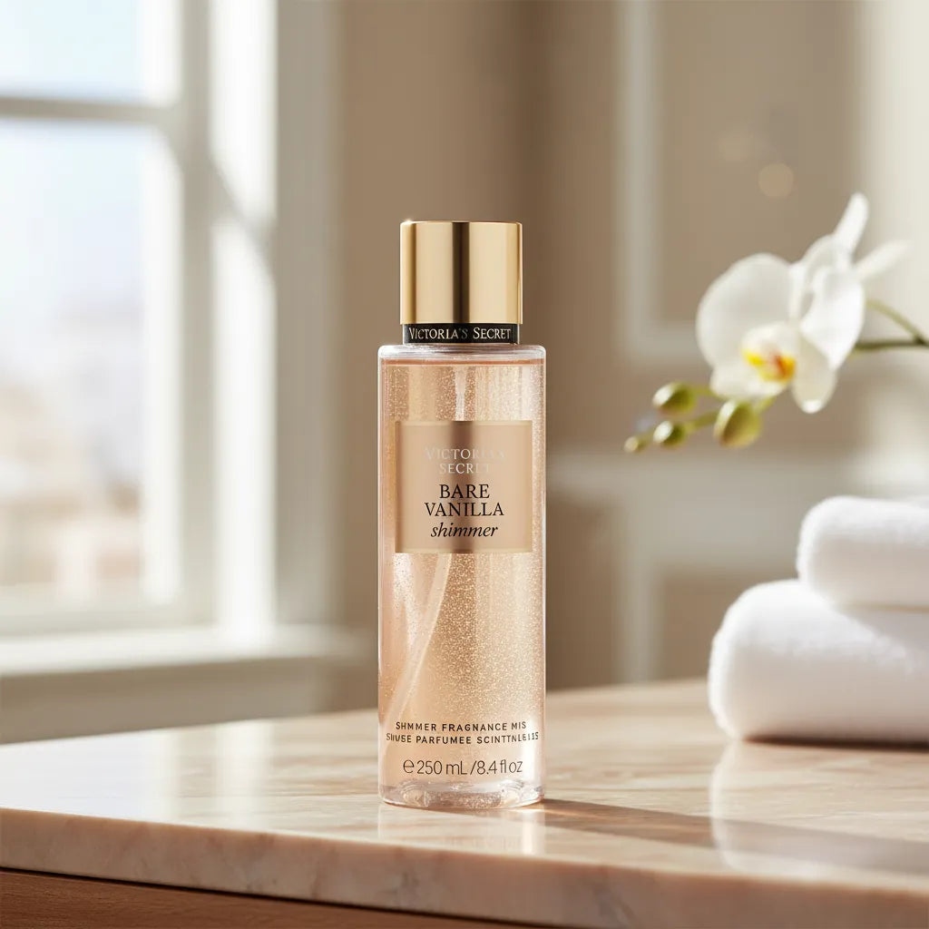 Body Splash Victoria’s Secret Bare Vanilla Shimmer Fragrance Mist 250ml Feminino Original