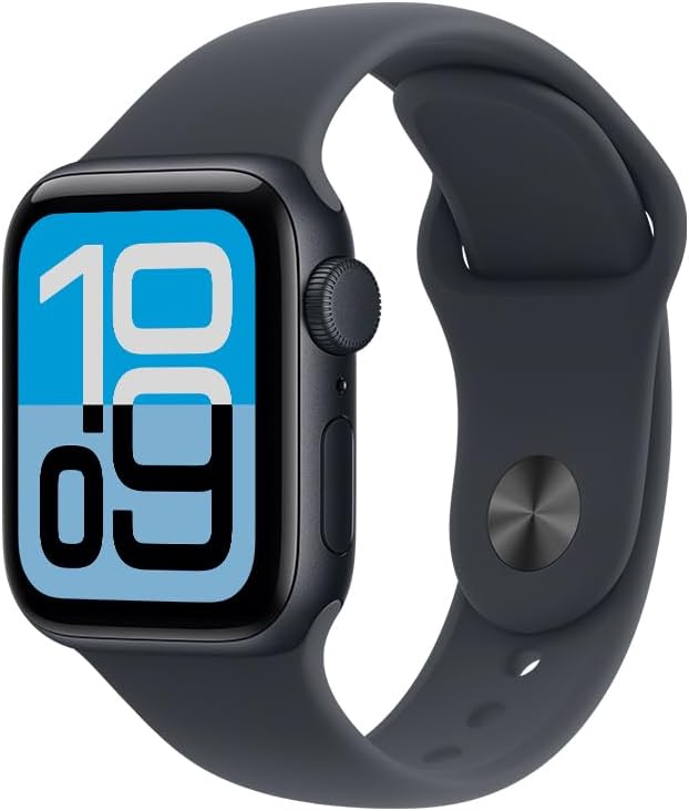 Apple Watch SE 3 GPS 40mm Caixa Meia-Noite de Alumínio com Bracelete Desportiva Meia-Noite P/M