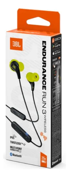 Fone de Ouvido JBL Endurance Run 3 Sem Fio IP65 com Microfone Preto Original