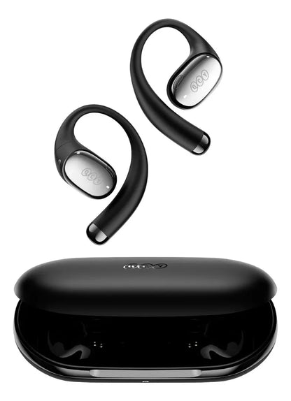 Fone de Ouvido QCY Crossky R70 Bluetooth 6.0 Open-Ear Hi-Res LDAC IPX5 Preto Original