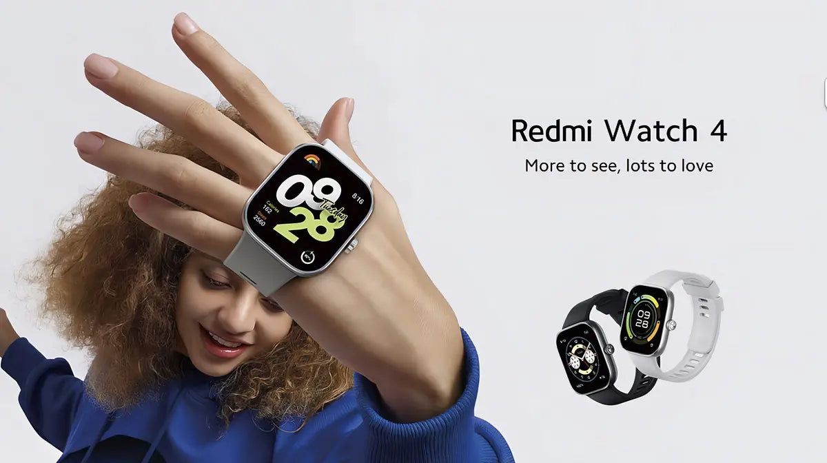 Smartwatch Xiaomi Redmi Watch 4 Prateado com Tela 1,97" e GPS Original