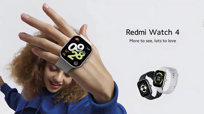Smartwatch Xiaomi Redmi Watch 4 Prateado com Tela 1,97" e GPS Original