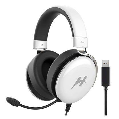 Headset Gamer Haylou HexStorm G1 HDG01 Bluetooth com ANC e Microfone Branco Original