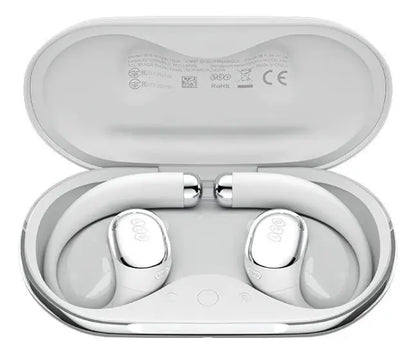 Fone de Ouvido QCY Crossky R70 Bluetooth 6.0 Open-Ear IPX5 Branco Original