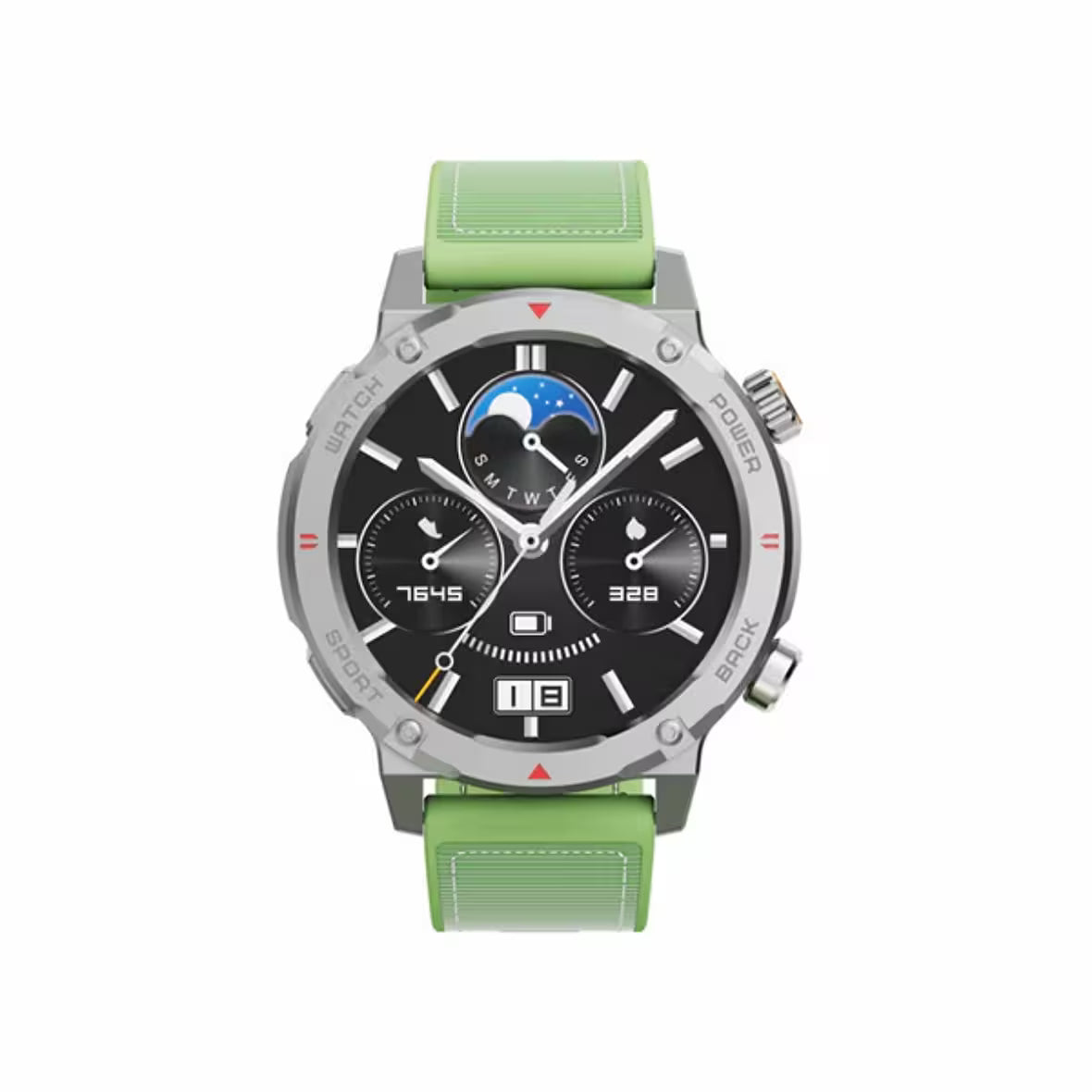 Smartwatch IMIKI C1 Xplorer Scout C1 AMOLED com GPS, Bluetooth 5.3 e Chamada por Voz Prata e Verde Original