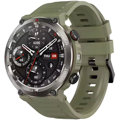Smartwatch Blackview W50 Tático 1.96" com Chamada Bluetooth 5.3 Verde Khaki Original