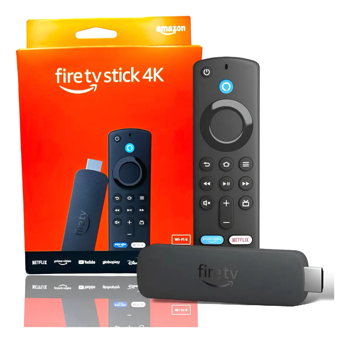 Amazon Fire TV Stick 4K Max com Alexa 8GB Wi-Fi 6 Preto Original