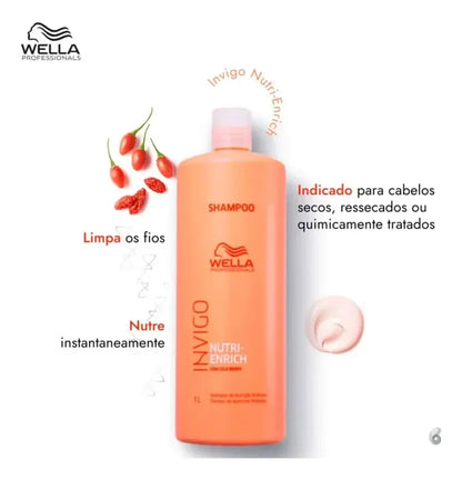 Shampoo Wella Professionals Invigo Nutri-Enrich 1 Litro Profissional Original