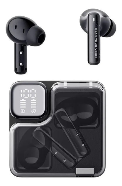Fone de Ouvido QCY MeloBuds Neo T31 Bluetooth 5.3 Sem Fio com ENC Preto Original