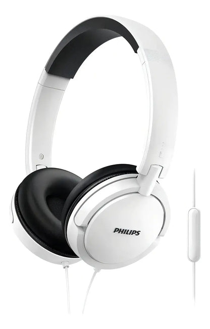 Fone de Ouvido Philips SHL5005/00 com Microfone e Cabo P2 Branco Original