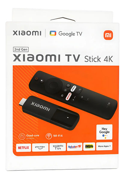 Xiaomi TV Stick 4K 2ª Geração com Google TV, Wi-Fi 6 e Controle por Voz Original
