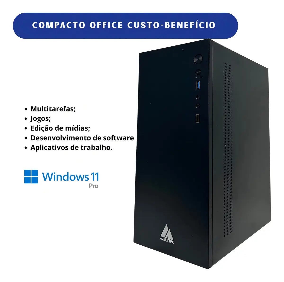 Computador MultiPC Intel Core i5 8ª Geração 8GB RAM SSD 512GB Windows 11 Pro