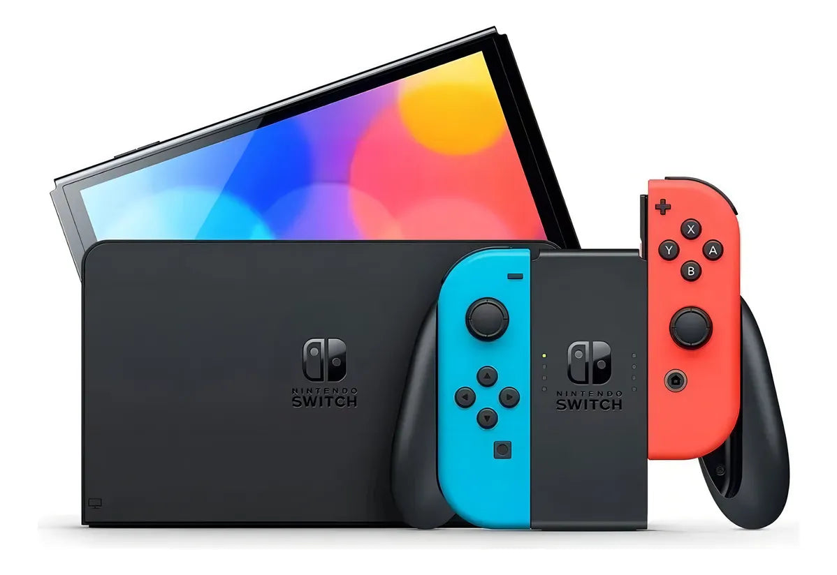 Console Nintendo Switch OLED 64GB Neon Azul e Vermelho Original