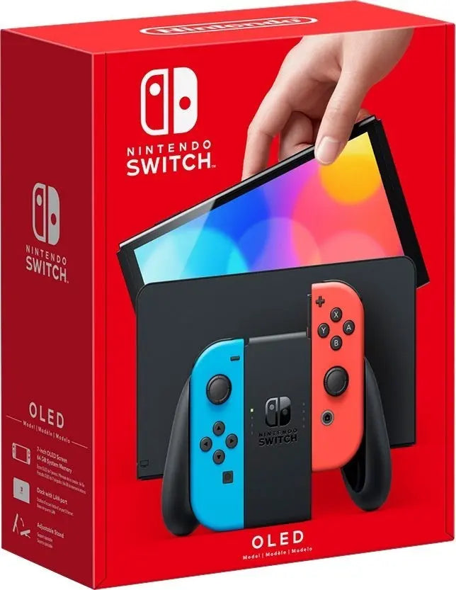 Console Nintendo Switch OLED 64GB Neon Azul e Vermelho Original