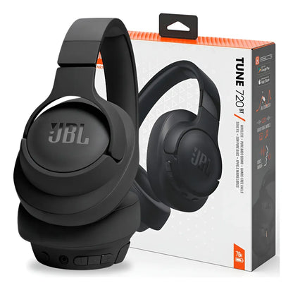 Fone de Ouvido JBL Tune 720BT Bluetooth Sem Fio Dobrável Preto Original