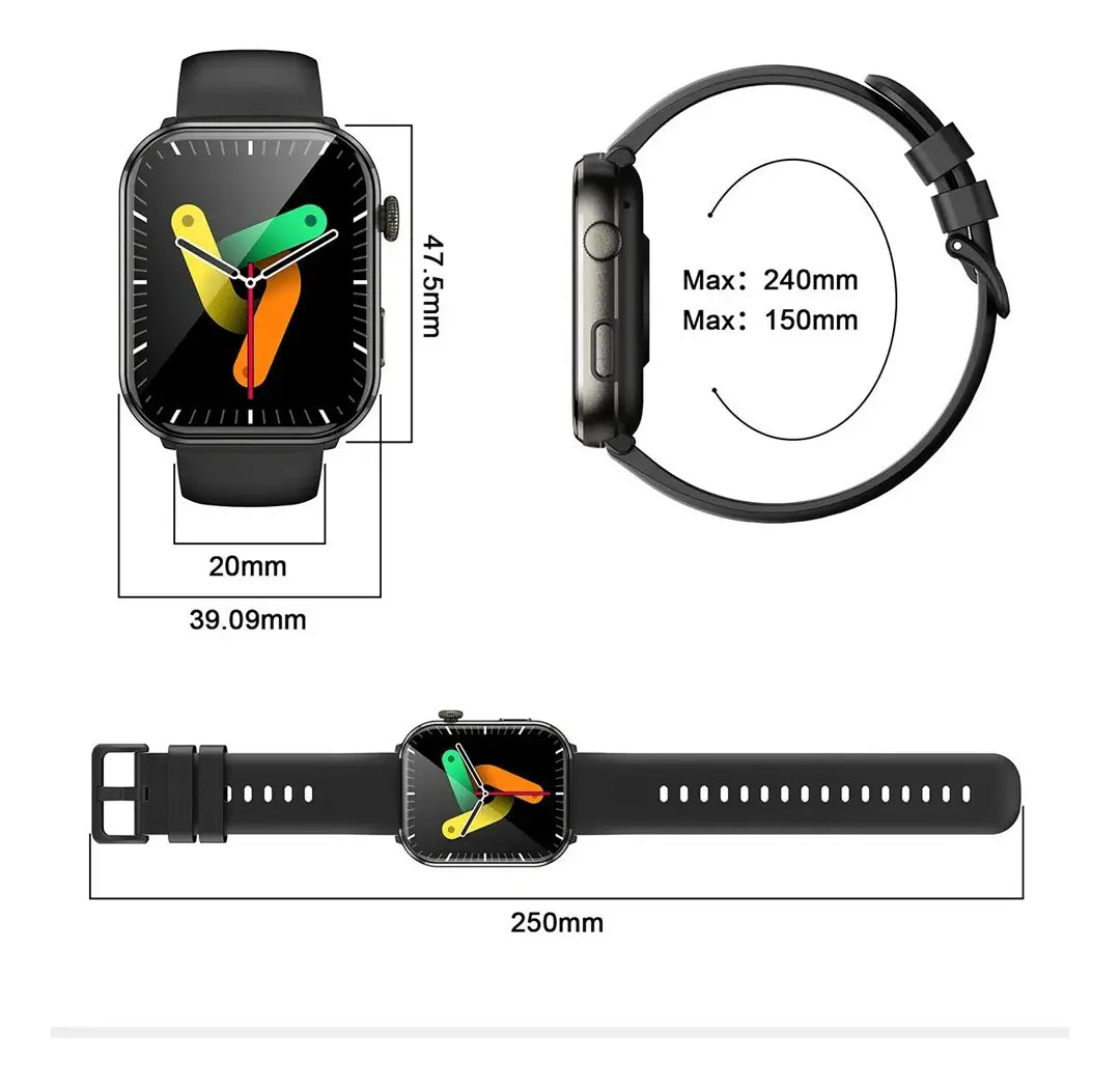 Smartwatch Blackview R60 1,96" AMOLED com Chamadas Bluetooth Rosa Original
