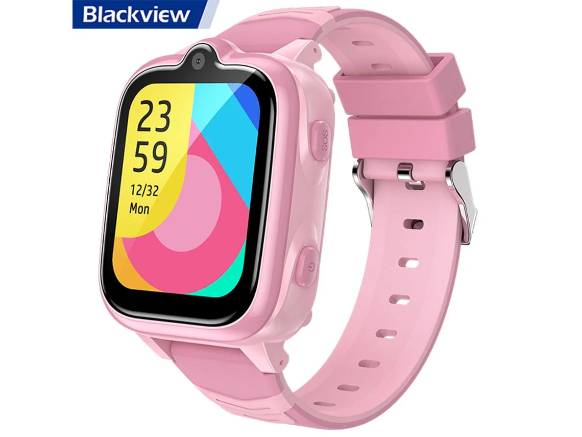 Relógio Infantil Inteligente Blackview Z10 Rosa com 4G, GPS, Videochamada e SOS Original
