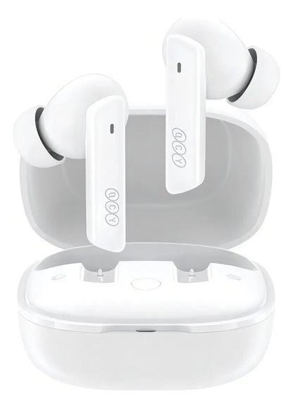 Fone de Ouvido QCY HT05 Bluetooth Sem Fio com ANC Branco Original