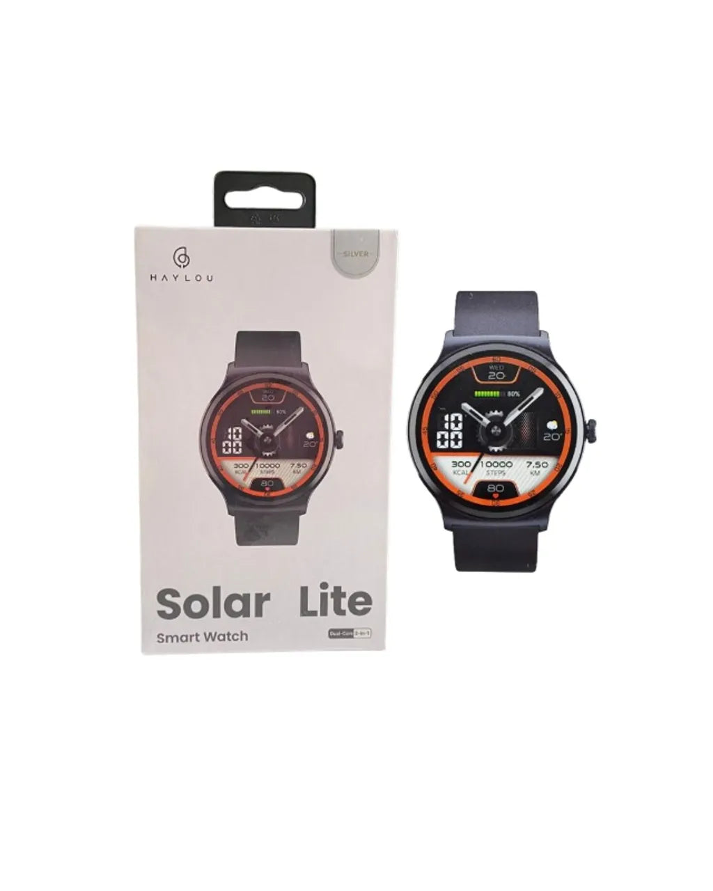 Smartwatch Haylou Solar Lite Bluetooth 5.3 Tela 1,38" TFT LCD Cinza Original