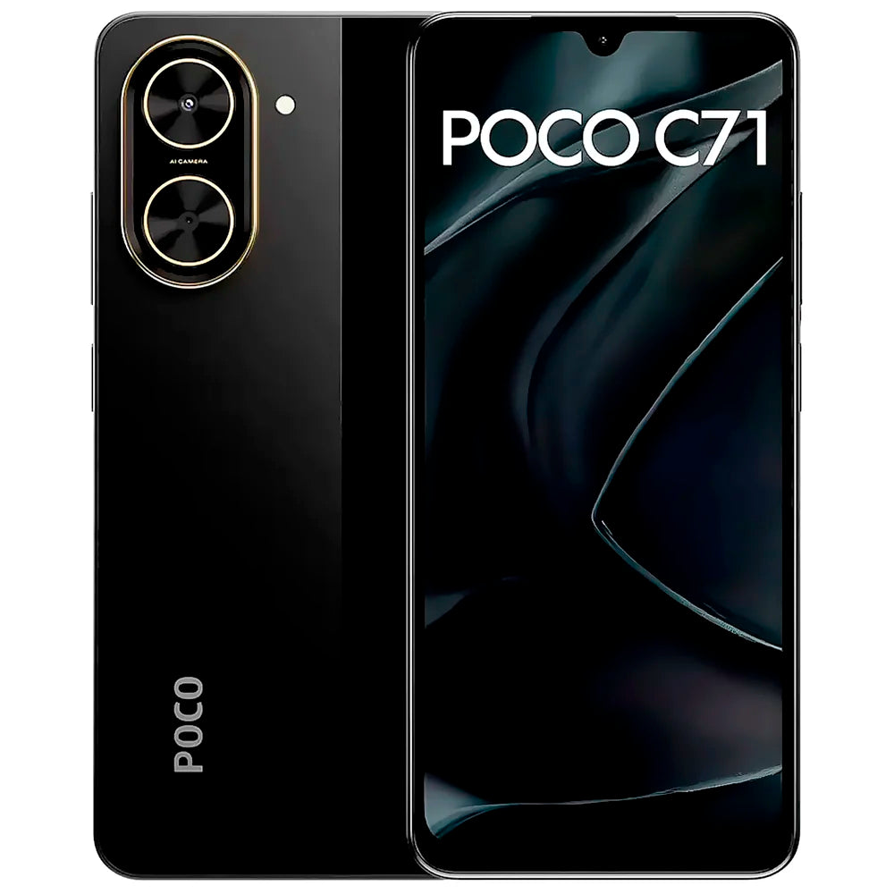 Smartphone Xiaomi POCO C71 Global Dual SIM 128GB 4GB RAM 6.88" 32MP Preto