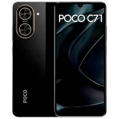 Smartphone Xiaomi POCO C71 Global Dual SIM 128GB 4GB RAM 6.88" 32MP Preto