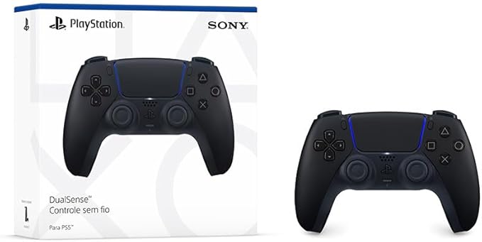 Controle Sem Fio Sony PlayStation 5 DualSense Midnight Black para PS5 Original