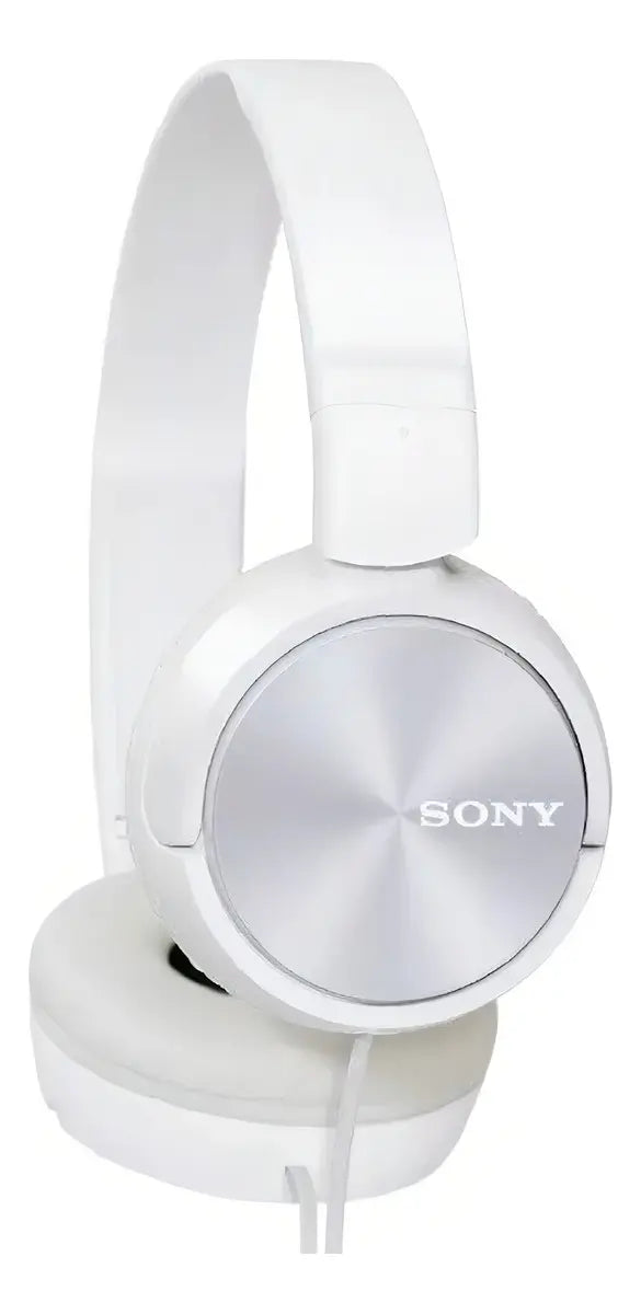 Fone de Ouvido Sony MDR-ZX310AP On-Ear com Microfone e Cabo P2 Branco Original